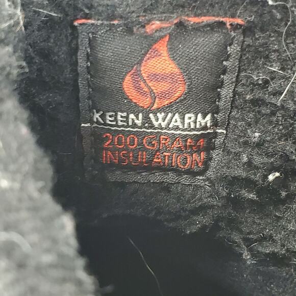 Keen Big Kid Insulated Snow Boots Size 5 200g Black Winter High Tall Kalamazoo - Picture 9 of 9